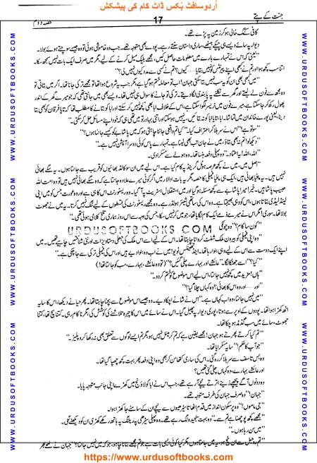 Title = Jannat kay patay.
Writer = Nimra Ahmed.
Part = 2
Page = 17