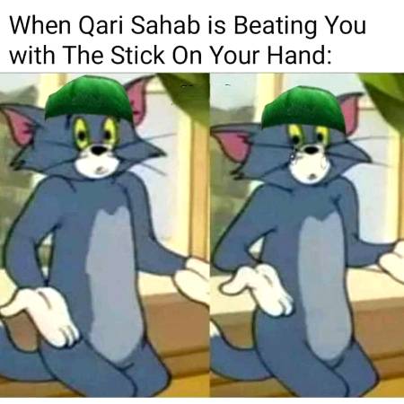 I always feel like that Quran should only be taught with Love.. But beating children who dont know any better really fucks up my brain