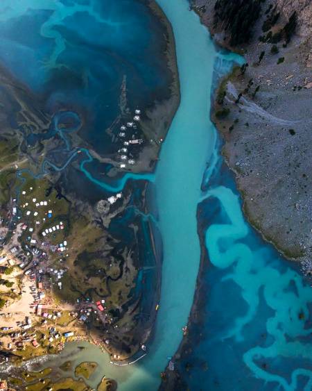 Aerial views of Mahudand lake 😍, Pakistan 🇵🇰