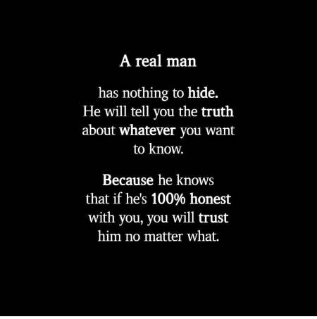 A real man....