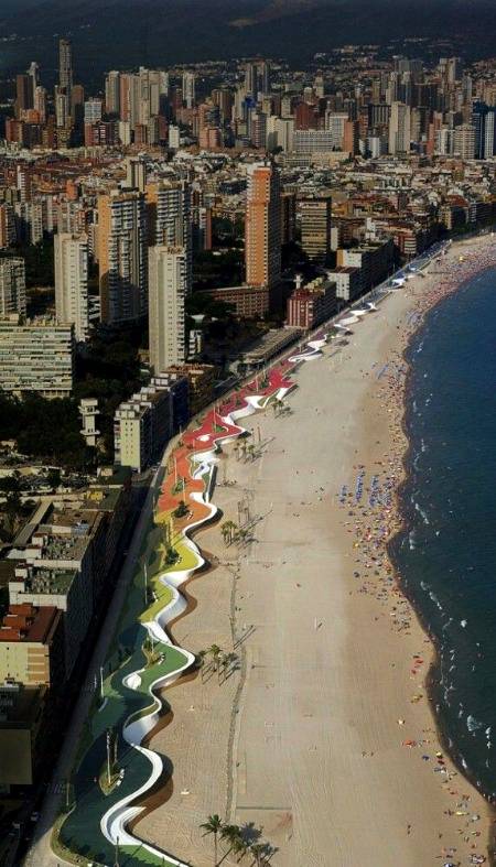 Gallery of benidorm seafront