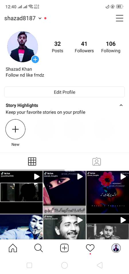 Guyz ye meri insta I'd h follow me bcz I was starting my singing on my I'd. 🖤Follow me all