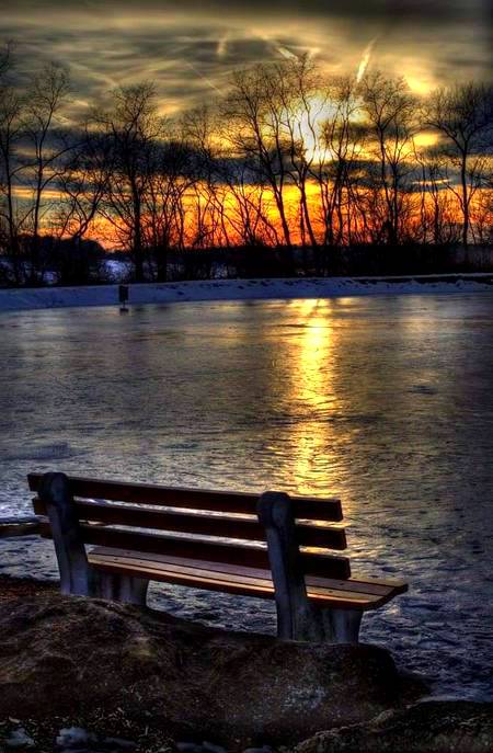 Splendid view of sunset