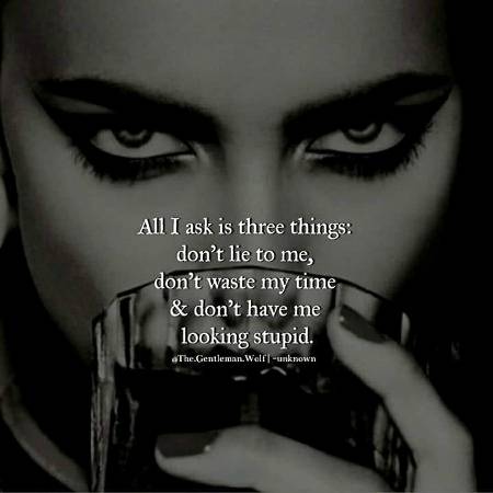 Three things only...🖤😈