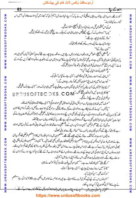 Title = Jannat kay patay.
Writer = Nimra Ahmed.
Total Pages = 83.