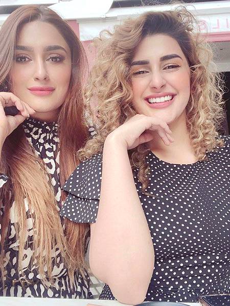 Kubra khan with sister