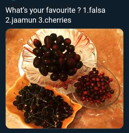 Apna Favourite Fruit Bataen 😊😊😊 
Mine 1😍😍 
2 & 3 😊😊😊