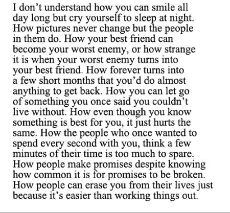 How people can erase you... 💔🙂
