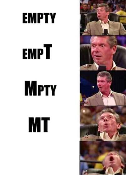 So much emptyness