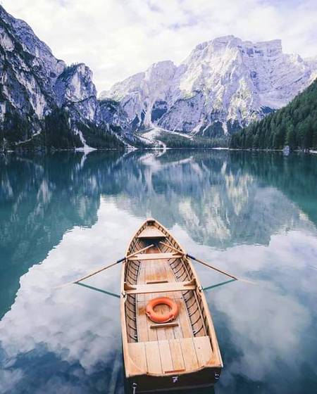 Beautiful lake japan