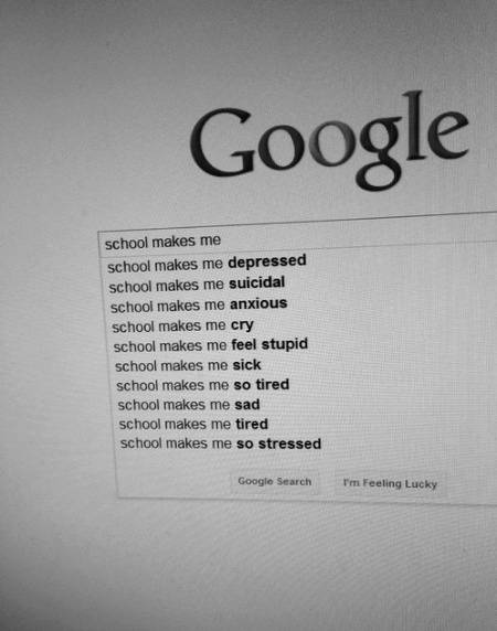 SCHOOL....it made me everything 😑