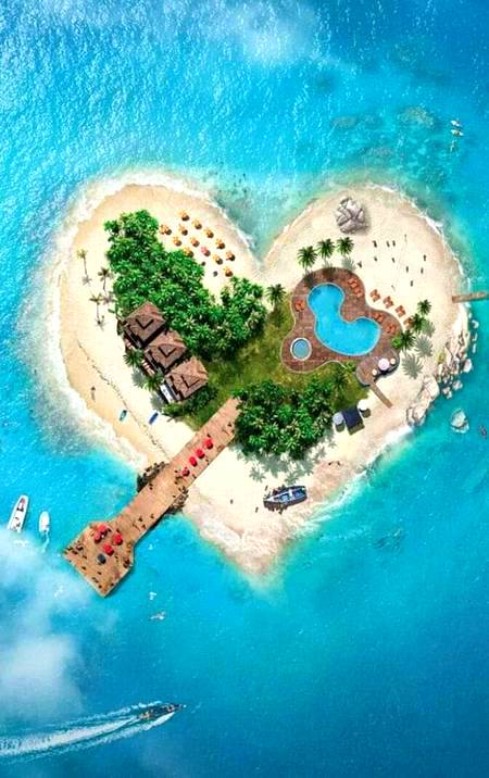 Stunning Heart shaped island ❤️