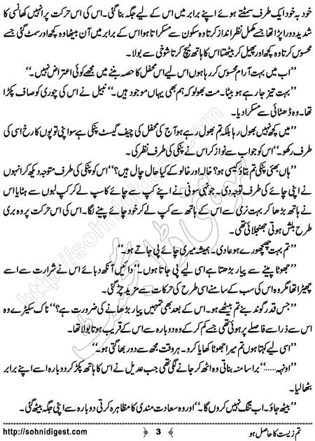 Title = "Tum zeest ka hasil ho"
Page = 3