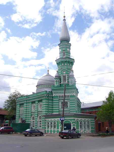 Perm Mosque in Perm,Russia 
This mosque was built in 1902_03 and was the northermost mosque in the world for many years.it was closed after the Russian Revolution 1917..used for storing Communist party archives from 1949_1986,and in 1990 religious activities resumed in the Mosque.It was designed by Alexander Ozhegov..💕💕