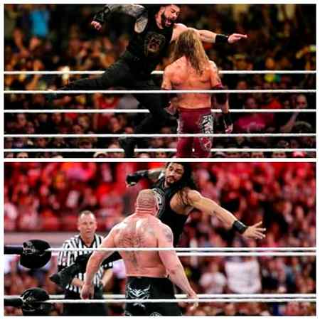 Reigns Superman punch moment lovely shot 🤘☠💀✌✋