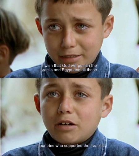 A painful complaint from a Palestinian kid.