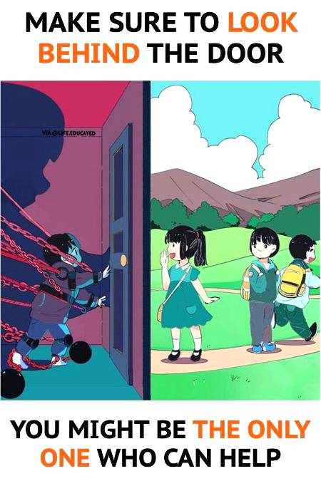Behind the door