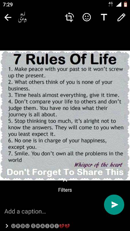 7 Rule of life