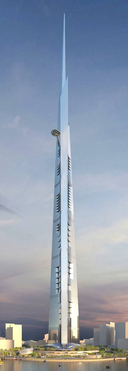 Kingdom Tower the Biggest tower in the world under construction in Saudia Arabia