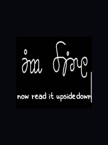Now read it upside down...🖤