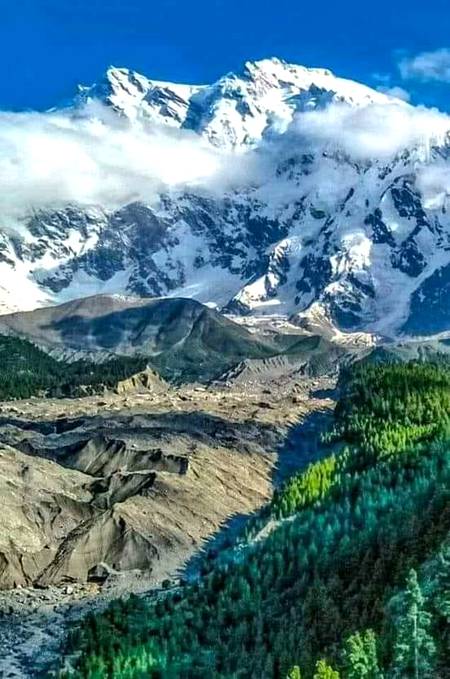Awesome beauty tallest moutain  nanga parbat pakistan