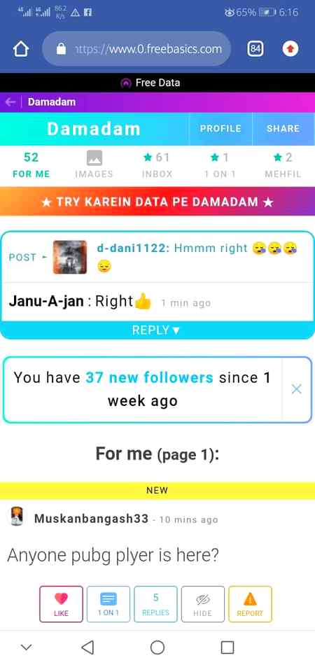Main na Aik week ma 37 follow banay 😊