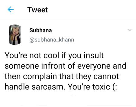 I wonder I'm Toxic then
