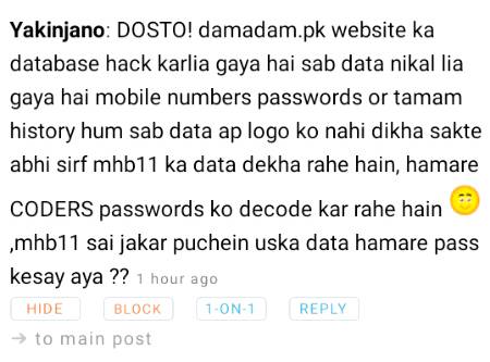 Social media post