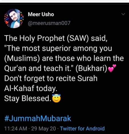 Social media post