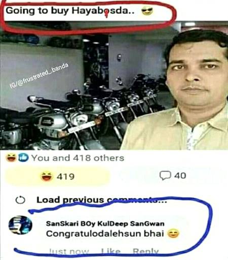 Social media post