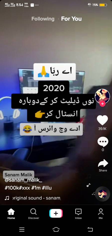 Social media post
