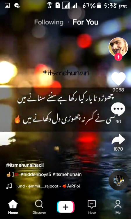 Social media post