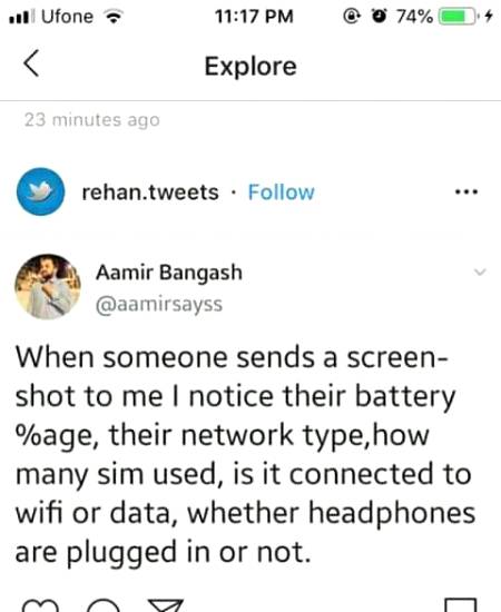Social media post