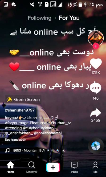 Social media post