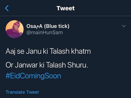 Social media post