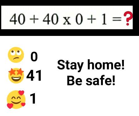 Stay home