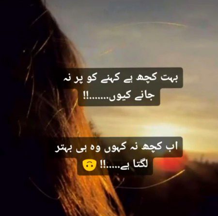 بہت کچھ ہے کہنے کو