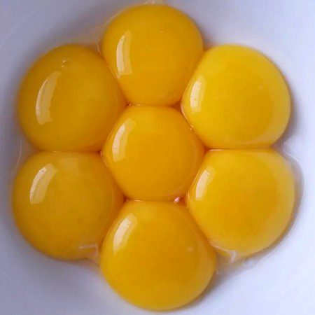These yolks look almost flower like