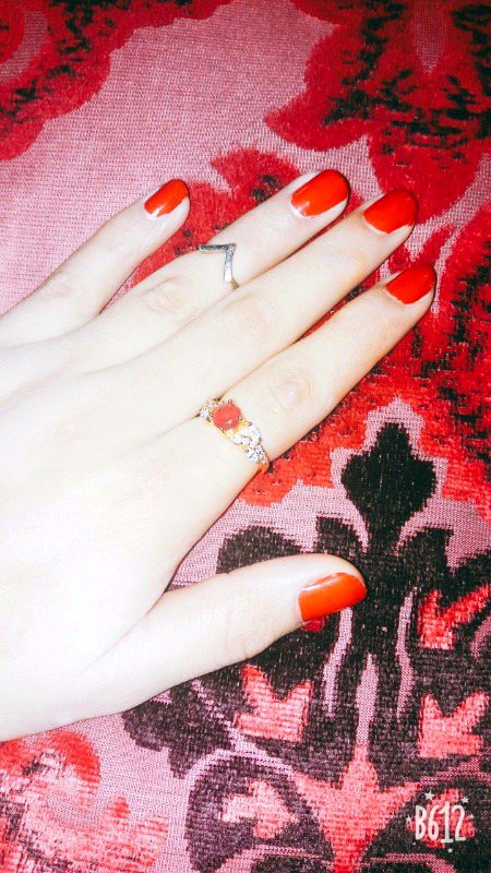 Red nail polish
