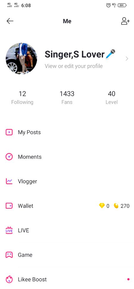 Join me on likee plz join me there it's my id