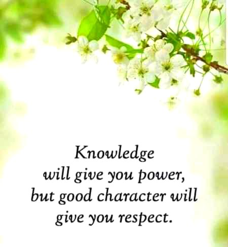 🧡Good character will give u respect 🧡