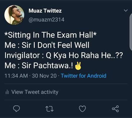 Ops laughed too ..kia kehne hain.students ke