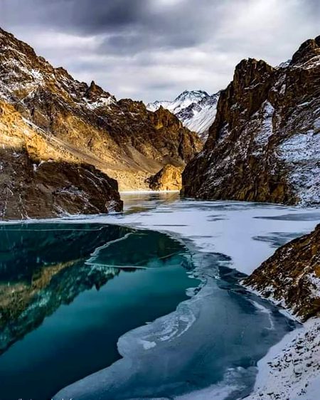 Beautiful attabaad lake hunza valley gilgit...