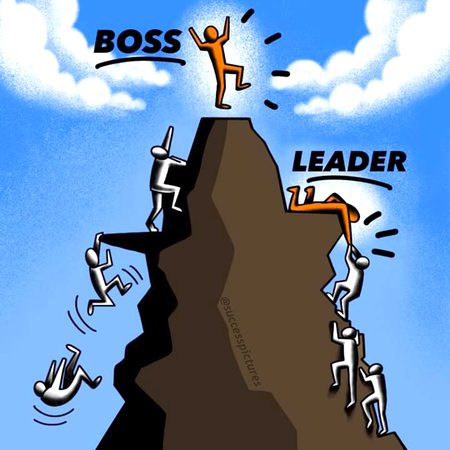 Don't b boss b a leader