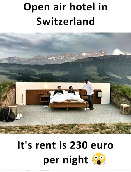 Open air hotel