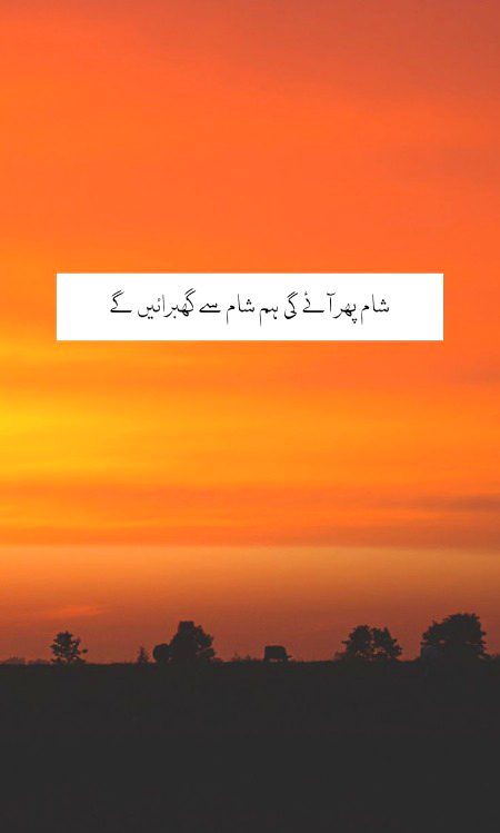 شام پھر آئے گی ہم شام سے پھر گھبرائیں گے🔥🥀