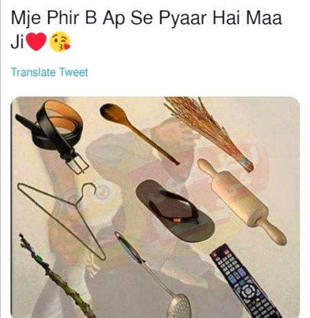 muje to baeya spoon se marta hai ami srf danttii hai or logo ko