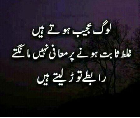Sach kaha ghalti nai manty rishta khatam kar dety han