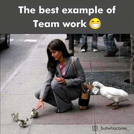 Team work....