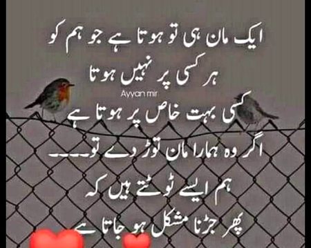 ایک مان  ھی تو ہوتا ھے